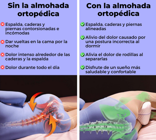 Almohada terapéutica para la espalda